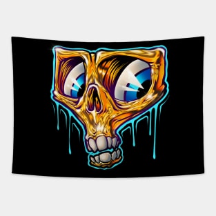 Golden Skull Tapestry