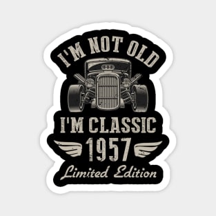 I'm Classic Car 65th Birthday Gift 65 Years Old Born In 1957 Magnet