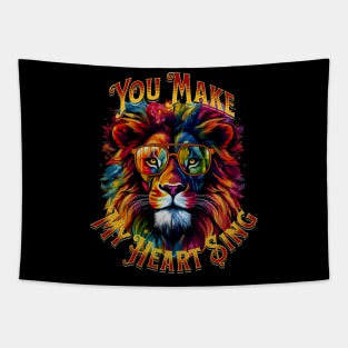 Wild Thing Lion Tapestry