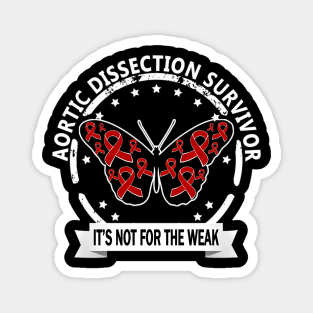 Aortic Ection Survivor Red-Ribbon Raising Day Magnet