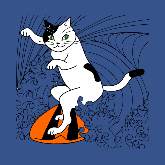 Surfin' Cat by WeMakeHistory