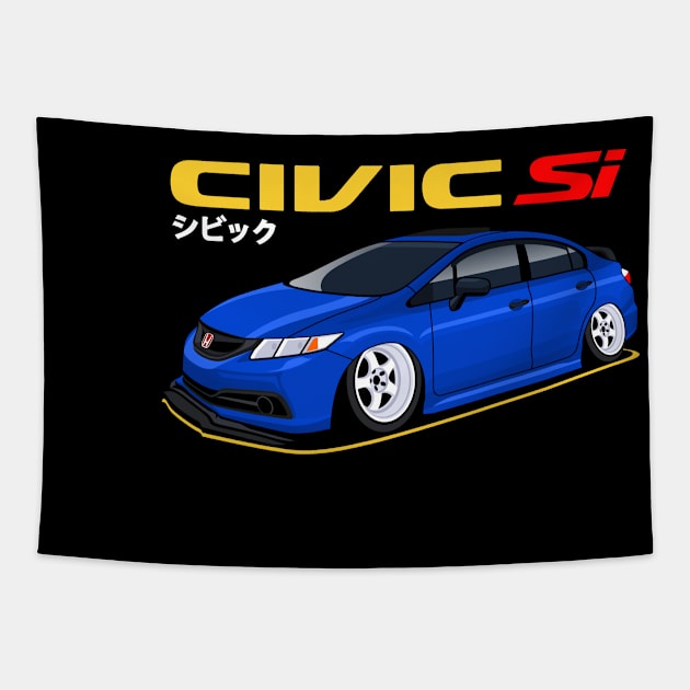 Civic SI Stancenation JDM style Tapestry by Turbo29