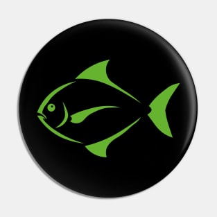 green piranha fish Pin