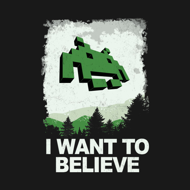 Disover I WANT TO BELIEVE - Xfiles - T-Shirt