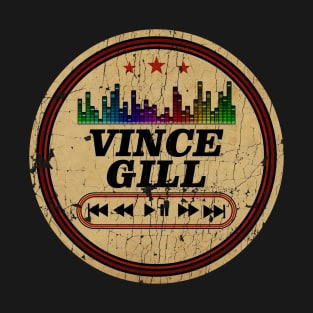 Graphic Vince Name Retro Distressed Cassette Tape Vintage T-Shirt