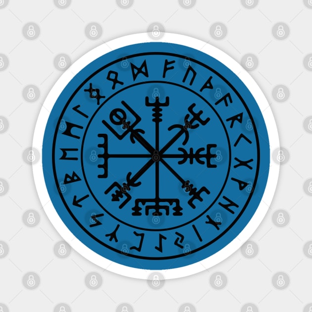 Viking compass symbol Magnet by Scar