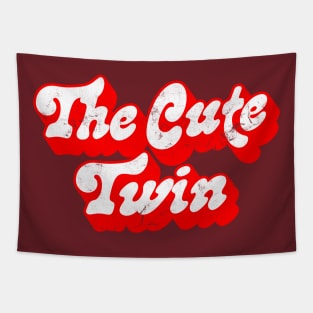 The Cute Twin - Funny Twins Design Tapestry