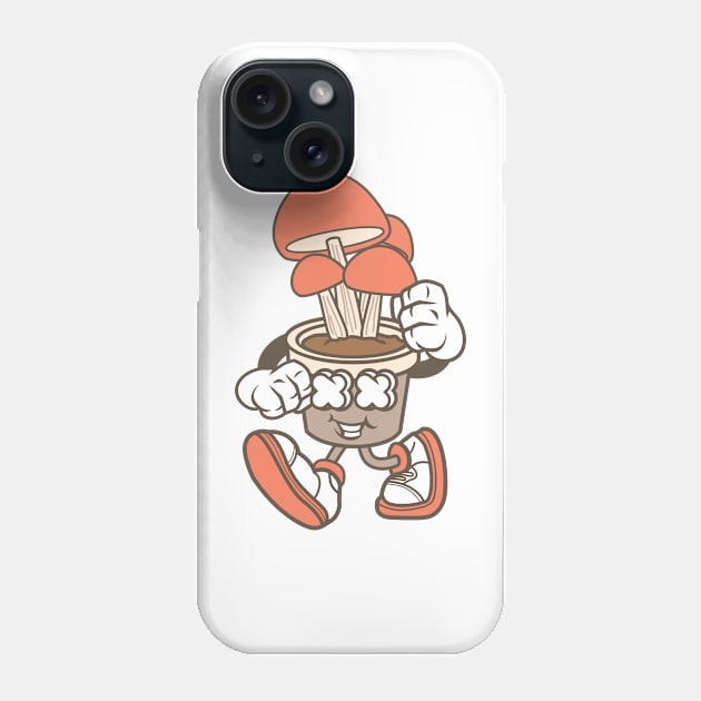 Pot mushrooms figure Phone Case by ShirtyLife