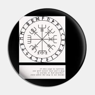 Viking Compass, Vegvisir Pin