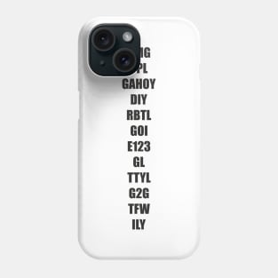 Abbreviations - Internet slang appeal Phone Case