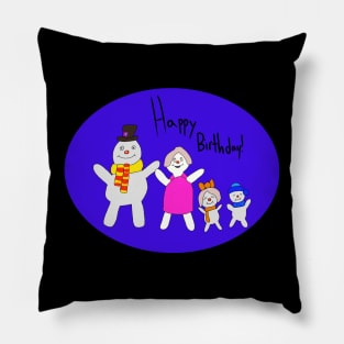 frosty family Pillow