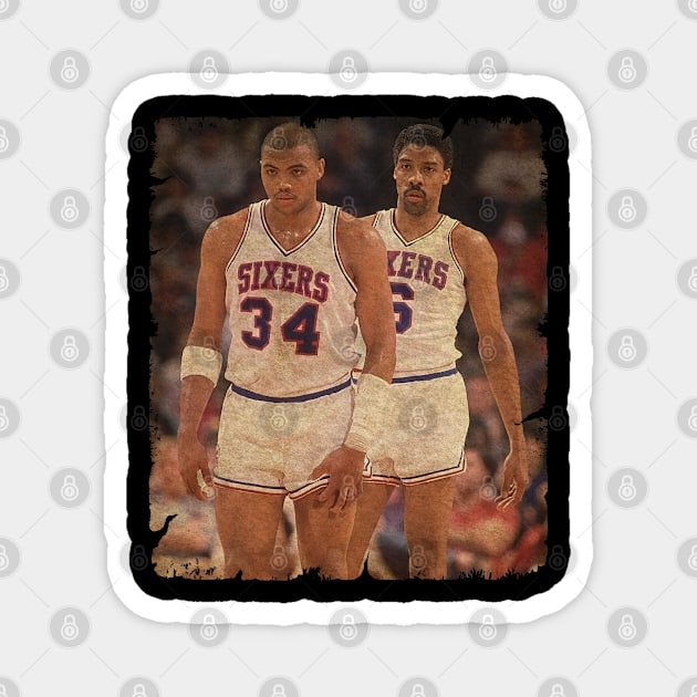 Charles Barkley and Julius Erving Magnet by MJ23STORE