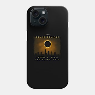 2024 Total Solar Eclipse In Cleveland Phone Case