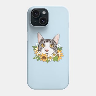 Doby with Sunflowers Phone Case