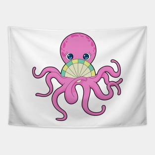 Octopus Hand fan Tapestry