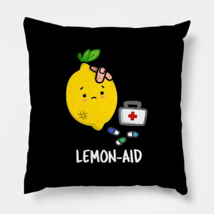 Lemon Aid Cute Lemon Pun Pillow