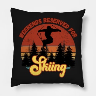 Weekends Reserved for Camping Pillow