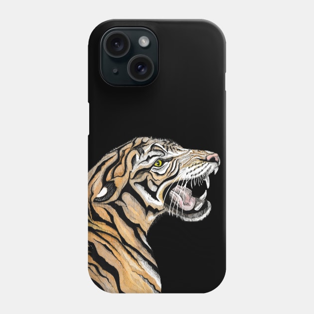 Tiger Totem Animal Phone Case by FreeSpiritMeg