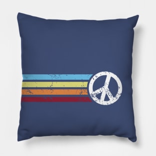 RETRO PEACE STRIPES Pillow