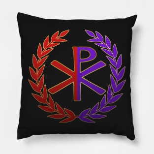 Roman Empire East and West Chi Rho symbol Pillow