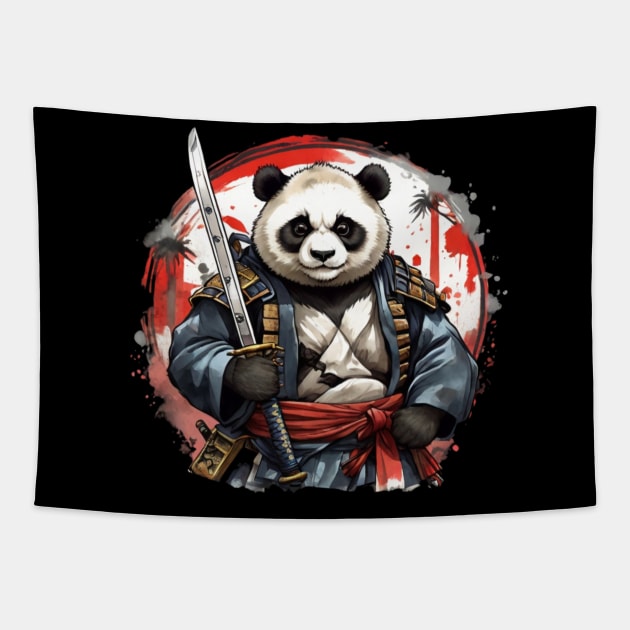 Samurai Panda Warrior❤ Tapestry by KhaledAhmed6249