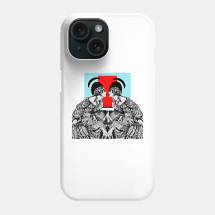 Women facing each other face to face - Medieval Lady Phone Case