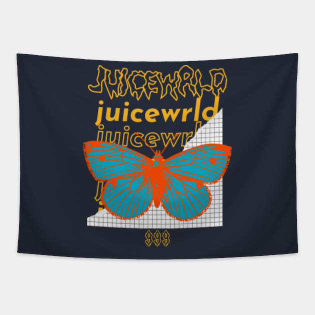 Juice Wrld 999 Butterfly Juice Wrld 999 Tapestry Teepublic