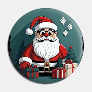 Santa Claus with gifts Pin