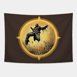 Devastator Gravity Leap Logo Tapestry