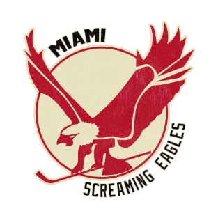 Retro Miami Screaming Eagles Hockey 1972 T-Shirt