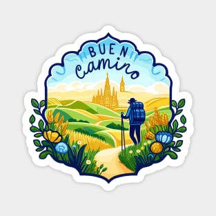 Buen Camino! El Camino de Santiago de Compostela - The Way of Saint James - Peregrino Pilgrim - Camino Frances Ingles Primitivo Shirt, Mug, Tote, etc Magnet