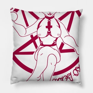 Beautiful Baphomet (RED) Pillow