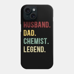 Chemist Funny Vintage Retro Shirt Husband Dad Chemist Legend Phone Case