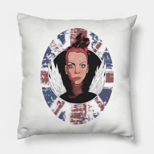 Angry Brit Angel Pillow