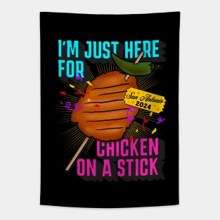 Chicken on a Stick Tapestry