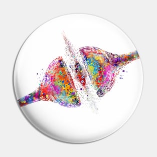 Synapse Receptor Watercolor Pin