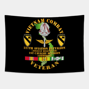 Vietnam Combat Cavalry Veteran w 227th Aviation Bn - 1st Cav Div Tapestry