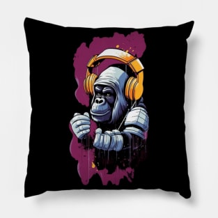 Crazy Cool Monkey Pillow