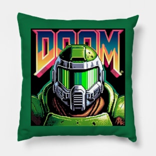 Doom Guy Close up Pillow