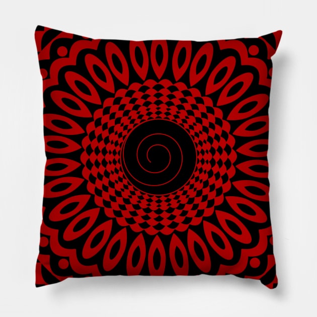 Henna mandala Pillow by hedehede