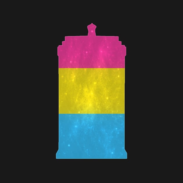 Pansexual Pride TARDIS by shaneisadragon