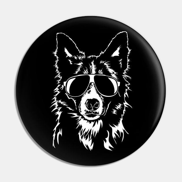 Funny Border Collie sunglasses cool dog Pin by wilsigns