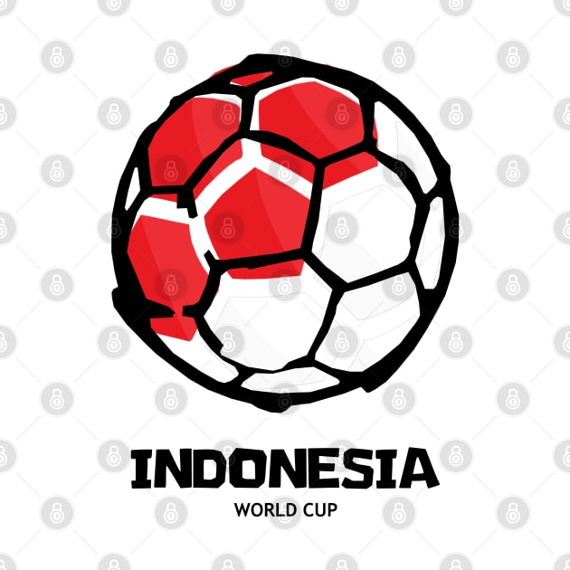 Indonesia Football Country Flag by KewaleeTee