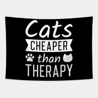 Cats Cheaper Than Therapy Tapestry