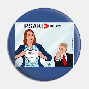 Psaki vs Doocey Pin