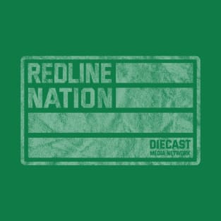 Redline Nation - Staff Car U.S. Army (Worn White on Army Green) T-Shirt