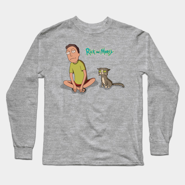 Jerry And The Talking Cat Rick And Morty Long Sleeve T Shirt