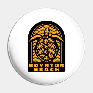 Boynton Beach Florida Sea Turtle Pin