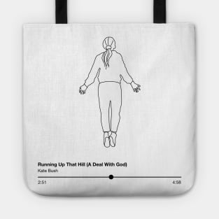 max mayfield x running up that hill BLACK LINEART VERSION Tote