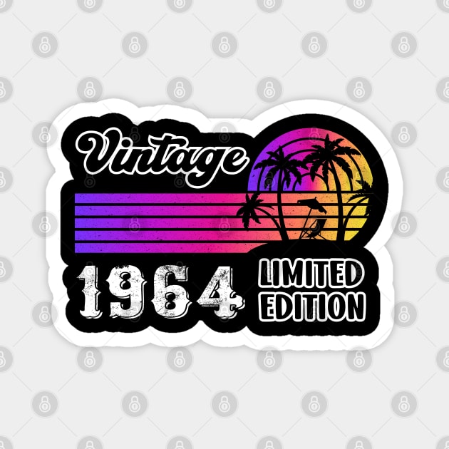 Vintage since 1964 Limited Edition Gift Magnet by safoune_omar